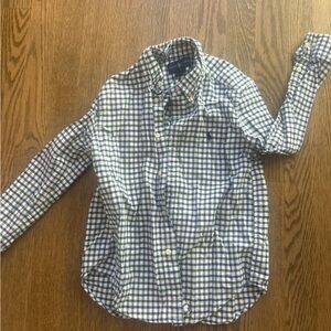 Ralph Lauren Kids Checkered Shirt - Blue and White